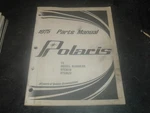 1975 Polaris Tc Parts Manual # 9910310 Covers Model 0753618 0753622. Fixed Price $19.95.