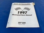 1997 Arctic Cat Ext 600 Snowmobile Illustrated Parts Manual Original Book. Fixed Price $19.95.
