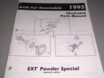 1995 Arctic Cat Illustrated Parts Manual For Ext Powder Special Snowmobile - Nos. Fixed Price $6.00.