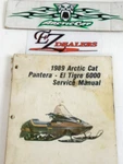Arctic Cat Snowmobile 1989 Pantera El Tigre 6000 Service Manual 2254-497. Fixed Price $26.99.
