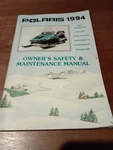Snowmobile Polaris 1994 Indy Sport Sks Owners Safety Maintenance Manual. Fixed Price $15.00.