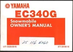 1983 Yamaha EC340G Snowmobile Owners Manual New LIT-12628-00-45 (420). Fixed Price $29.99.