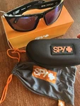 New Spy Rocky Sunglasses Soft Matte Black / Gray Polar Blue Spectra Lens. Fixed Price $85.00.