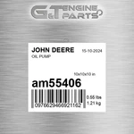 AM55406 Oil Pump Fits John Deere (surplus Open Box). Fixed Price $422.03.