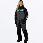 Fxr Racing Women's Maverick Lite Monosuit 23 10 Blk/md Grey Hthr/mint Fd. Fixed Price $948.99.