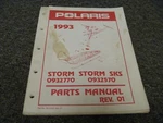 1993 Polaris 0932770 Storm Snowmobile Parts Catalog Manual 9912303 Rev. Fixed Price $82.84.