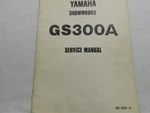 Yamaha Snowmobile GS300A Service Manual 1977 LIT-12618-00-06 B15264. Fixed Price $8.99.