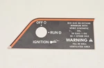 New Oem Arctic Cat 0211-743 Dash Decal Nos. Fixed Price $13.74.
