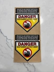 Danger Set Keep Hands Feet Away 2-PACK. Fixed Price $5.00.