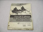 264142 1976 Johnson Evinrude Snowmobile Service Repair Manual 45 Hp 266RA E266RB. Fixed Price $20.95.