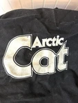 Vintage Retro Canvas Arctic Cat Snowmobile Duffel Gear Bag Black Oversized. Fixed Price $89.99.