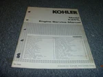 Kohler Model K341L Engine Service Repair Workshop Manual. Fixed Price $104.49.