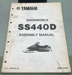 Genuine Yamaha LIT-12668-00-29 Snowmobile SS440D Assembly Manual 1979. Fixed Price $49.90.