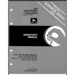 1983 John Deere 440 Sportfire Snowmobile Owner Service Manual 42 Pages OM-M69158. Fixed Price $19.95.