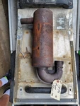 1976 Rupp Sport 340 Muffler Silencer Exhaust Pipe. Fixed Price $60.00.