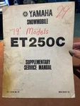1979 Yamaha Snowmobile Supplementary Service Manual ET250C Pn: LIT-12618-00-14. Fixed Price $22.00.