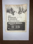 1973 Evinrude Johnson E1531 E1533 E1534 J27-153M J30-153HP J32-153HP P# 406144. Fixed Price $26.95.