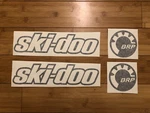 Ski-doo Replacement Atv Snowmobile (4 Decal Set) Brp Vinyl Sticker Black Mx. Fixed Price $16.49.