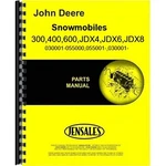 John Deere Snowmobile Parts Manual Catalog 300 400 500 600 JD4 JDX4 X6 X8. Fixed Price $32.99.
