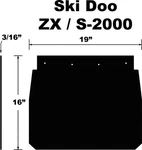 Pdp 10-15040 SF-ZX99PB Snowflap Ski Doo ZX/S-2000 92-03. Fixed Price $52.00.
