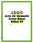 1993 Arctic Wildcat Efi Snowmobile Service Manual : 2254-879. Fixed Price $83.94.