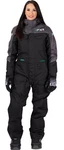 Fxr Excursion Womens Snow Monosuit Black/charcoal/mint 6 Usa. Fixed Price $341.34.