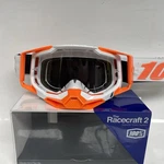 100% Racecraft 2 Goggles - Orange Clear Lens + Tear Offs. Fixed Price $65.00.