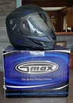 Vintage Gmax GM37X Modular Snow Off-road Helmet W/electric Shield Blue, Size. Fixed Price $60.00.