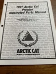 Arctic Cat Snowmobile 1991 Prowler Mt. & 2UP Parts Manual 2254-653. Fixed Price $8.00.