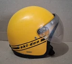 Vtg 1972 Yellow Ski-doo Snowmobile Helmet #40011 W/icl Flip Face Shield Sz. Fixed Price $49.65.