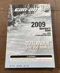 Oem Can Am 2009 Outlander 500 650/800R Operators Guide Used. Fixed Price $19.87.