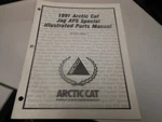 Arctic Cat Factory Illustrated Parts Manual 1991 Jag Afs Special 2254-683. Fixed Price $13.98.