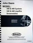 John Deere 340 440 Snowmobile Service Repair Manual Cyclone Liquifire. Fixed Price $41.99.