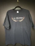 Polaris Racing Men Size Xl Black T-shirt Chrome Flames Graphic Tee Snowmobile. Fixed Price $25.00.