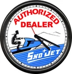 Snowmobile Racing Retro Vintage Authorized Dealer Sign Wall Clock. Fixed Price $26.95.