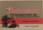 1970'S Johnson Golden Phantom 35 Snowmobile Owners Manual Genuine Original Oem. Fixed Price $72.75.
