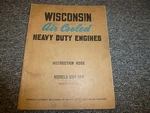 Wisconsin VM4 VP4 Air Cooled Engines Owner Operator Instruction Manual Book Xo. Fixed Price $31.70.