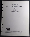 1968 Rupp Snowmobile Sno-sport GT-300 Electric Start & S-281 Parts Manual ((709). Fixed Price $17.59.