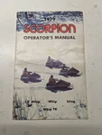 Scorpion Snowmobile 1979 Operators Owners Manual Booklet Lil Whip Sting Tk. Fixed Price $137.03.