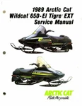 1989 Arctic Wildcat El Tigre Ext Snowmobile Service Manual : 2254-499. Fixed Price $54.75.