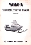 1971 Yamaha SW433E Models Snowmobile Factory Service Manual MN2088. Fixed Price $13.94.