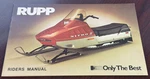 Vintage Rupp Nitro Ii Snowmobile Owner's Manual P/n 35099 New And Nice (388). Fixed Price $39.99.