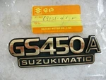 Nos! New! 1982 1983 Suzuki Side Cover Emblem Matic GS450G. Fixed Price $78.00.