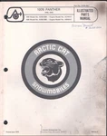 1976 Arctic Cat Panther Illustrated Parts Manual 0185-067 Snowmobile MN2841. Fixed Price $9.95.