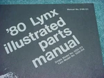 Arctic Cat 1980 Parts Manual Lynx Single & Twin Cyl Snowmobile Book Oem #201. Fixed Price $7.00.