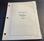 1971 Hirth Snowmobile Engines 171R Spare Parts Manual (322). Fixed Price $17.99.