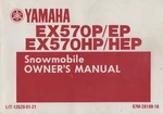1990 Yamaha Snowmobile EX570P/EP, EX570HP/HEP Owner Manual LIT-12628-01-21 (994). Fixed Price $27.48.