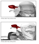 Ski-doo Rh Mirror From Kit 860202679 GEN4/GEN5. Fixed Price $65.99.