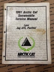 1991 Arctic Cat Snowmobile Service Manual Lynx Jag Afs, Panther Oem 2254-644. Fixed Price $25.00.