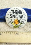 Vintage Think Ski-doo Snowmobile Button Pinback !. Fixed Price $9.95.